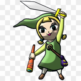 Aryll As Link - Toon Link And Aryll, HD Png Download