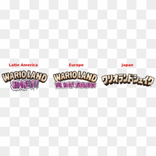 In Latin America, It's Called “wario Land Shake It”, - Wario Land The Shake Dimension Logo, HD Png Download