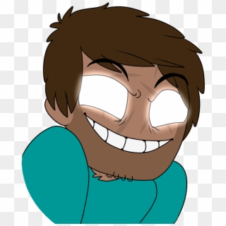 I Drew Herobrine - Cartoon, HD Png Download