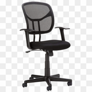 Best Office Chairs Under $200 In - Amazonbasics Mid Back Black Mesh Chair, HD Png Download
