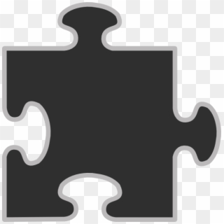 Gray Puzzle Piece Png, Transparent Png