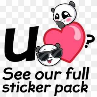 Emoji Panda Stickers For Imessage Messages Sticker-10, HD Png Download