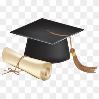 Scholarship Hat - Graduation Cap And Diploma, HD Png Download