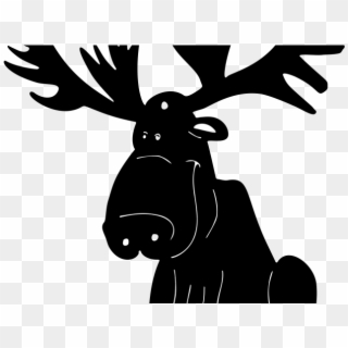 Moose Clipart Silhouette - Moose, HD Png Download