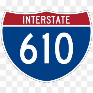 File - I-610 - Svg - Interstate 610 Sign, HD Png Download