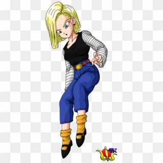 Android 18 Flying Render By Madmaxepic - Saga De Majin Boo Numero 18, HD Png Download