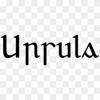 File - Ursula - Gaelic Type - Svg - Calligraphy, HD Png Download