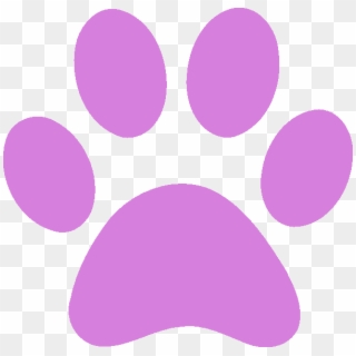 Finding A Home - Purple Dog Paw Print, HD Png Download