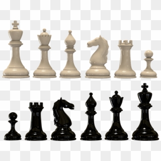 Chess, Black And White Pieces, Checkerboard - Фигуры Шахматы, HD Png Download