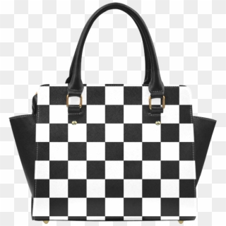 Checkerboard Black And White Classic Shoulder Handbag - Escape Room Strongsville, HD Png Download