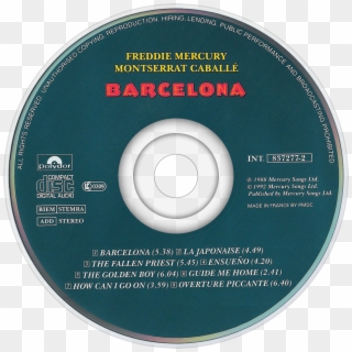 Freddie Mercury Barcelona Cd Disc Image - Circle, HD Png Download