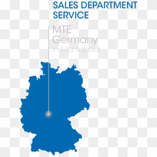 Mte-germany - Germany Blue Map, HD Png Download