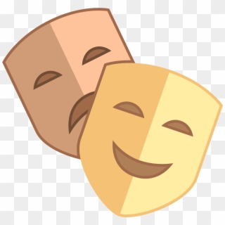 Theater Masks Png - Theatre Mask Icon, Transparent Png