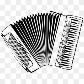 Accordion New Orleans Vector Clip Art - Clipart Black And White Accordion, HD Png Download