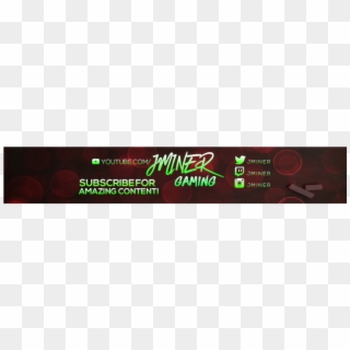 Youtube Banner Jminer Gaming - Calligraphy, HD Png Download