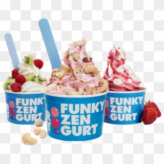 100% Økologisk Yoghurtis - Funky Frozen Yogurt, HD Png Download
