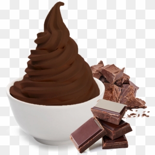 Frozen Yogurt - C - Chocolate Ice Cream Brown Yogurt, HD Png Download