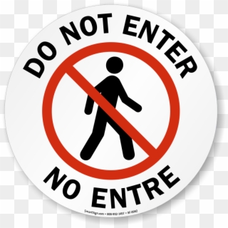 Black And White Do Not Enter Sign Download - Not Enter Sign Printable, HD Png Download