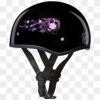 Skull Half Helmets Motorcycle - Skull, HD Png Download