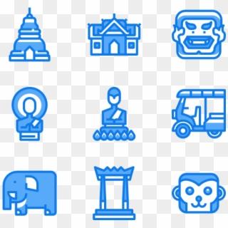 Travel To Thailand Travel Icon, Icon Pack, Icon Set, - Temple Icon, HD Png Download