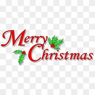 Free Christmas Message Png Images - Merry Christmas Word Clip Art, Transparent Png