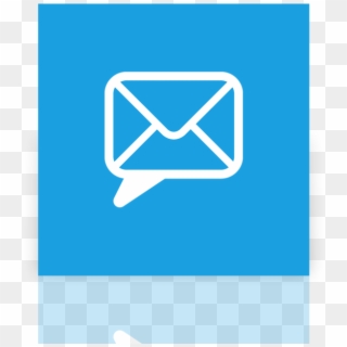 Email, Mirror, Chat Icon - Light Blue Mail Icon, HD Png Download