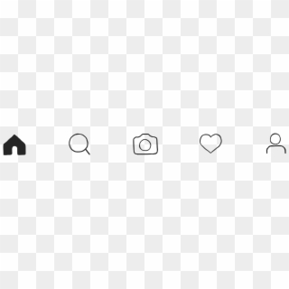 Instagram Bottom Banner Icons, HD Png Download