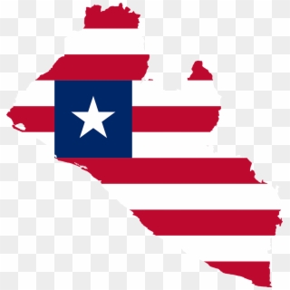 Liberia Flag Map, HD Png Download