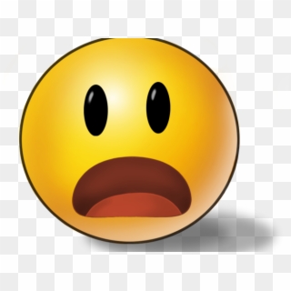 Emoji Face Clipart Surprise - Shocked Emoticon, HD Png Download