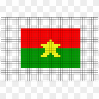 Flag Of Burkina Faso Pixel Art - Car Logo Pixel Art, HD Png Download