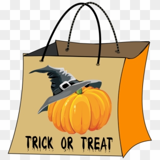 Halloween Bag Clip Art - Trick Or Treat Bag Clipart, HD Png Download