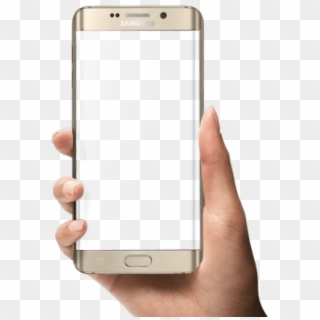 Samsung Mobile Phone Clipart Frame Png - Mobile Frame On Hand Png, Transparent Png