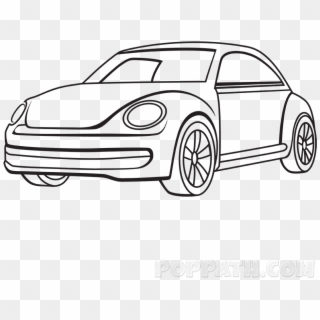 Car Drawing Pic - Simple Car Drawing, HD Png Download