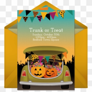 Trunk Or Treat Online Invitation - Amusement Ride, HD Png Download