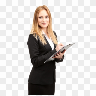Woman With Clipboard, HD Png Download