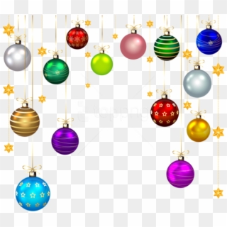 Free Png Hanging Christmas Balls Decor Png, Transparent Png