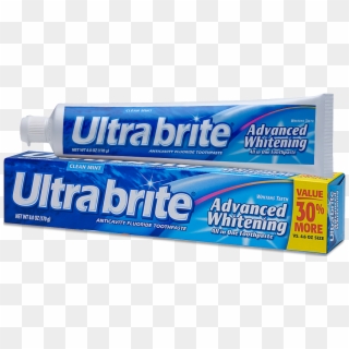 Ultra Brite Advanced Whitening Clean Mint All In One - Ultra Brite Advanced Whitening Toothpaste, HD Png Download