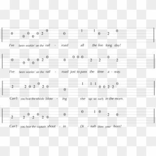 Ve Been Working On The Railroad Guitar Tab, HD Png Download