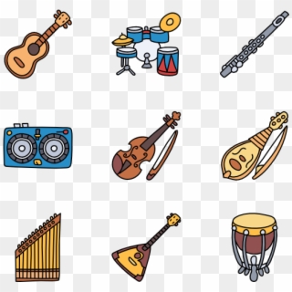 Music Instruments - Cartoon Instruments Png, Transparent Png