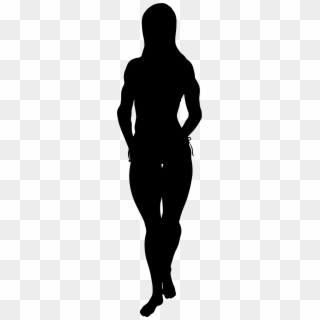 This Free Icons Png Design Of Female Bodybuilder Silhouette - Silhouette Of Person Walking Away, Transparent Png
