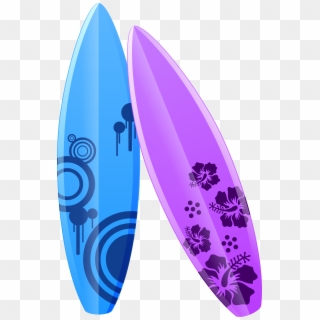 Vector Library Illustration Purple Cartoon Transprent - Surfboard Clipart, HD Png Download