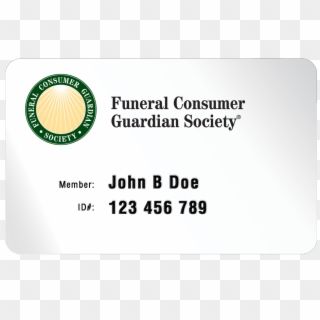 Fcgs Card - Funeral Consumer Guardian Society, HD Png Download