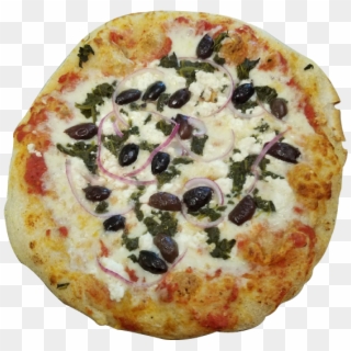 Feta Cheese, Onions, Kalamata Olives, Spinach, And - California-style Pizza, HD Png Download