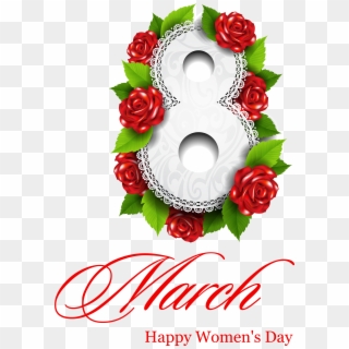 8 March Happy Women's Day, HD Png Download