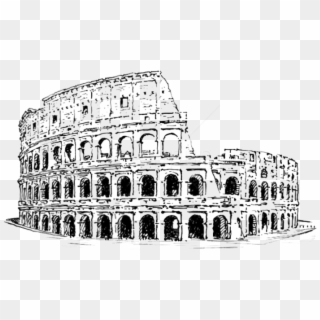 Free Png Download Colosseum Clipart Png Photo Png Images - Ancient Rome Colosseum Drawing, Transparent Png