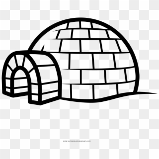 For Igloo Coloring Page - Igloo Drawing, HD Png Download