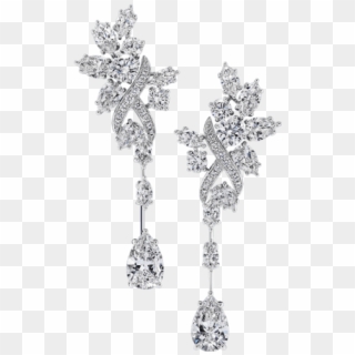 Diamond Earrings Texas - Harry Winston Flower Earrings, HD Png Download