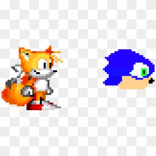 Tails Sees Sonic Head - Cartoon, HD Png Download