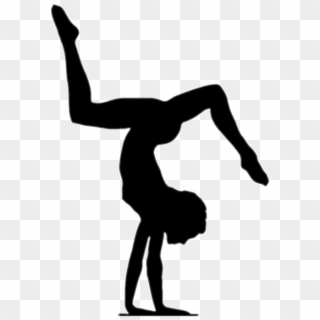 Artistic Gymnastics Floor Silhouette Transprent Png - Gymnast Silhouette, Transparent Png