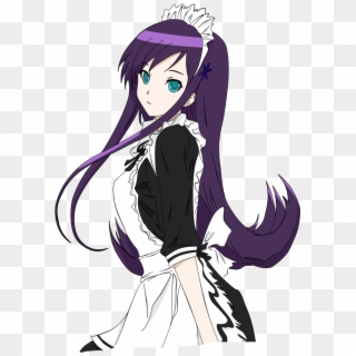 Maid Drawing Free Download On Mbtskoudsalg Png Cute - Purple Haired Anime Maids, Transparent Png
